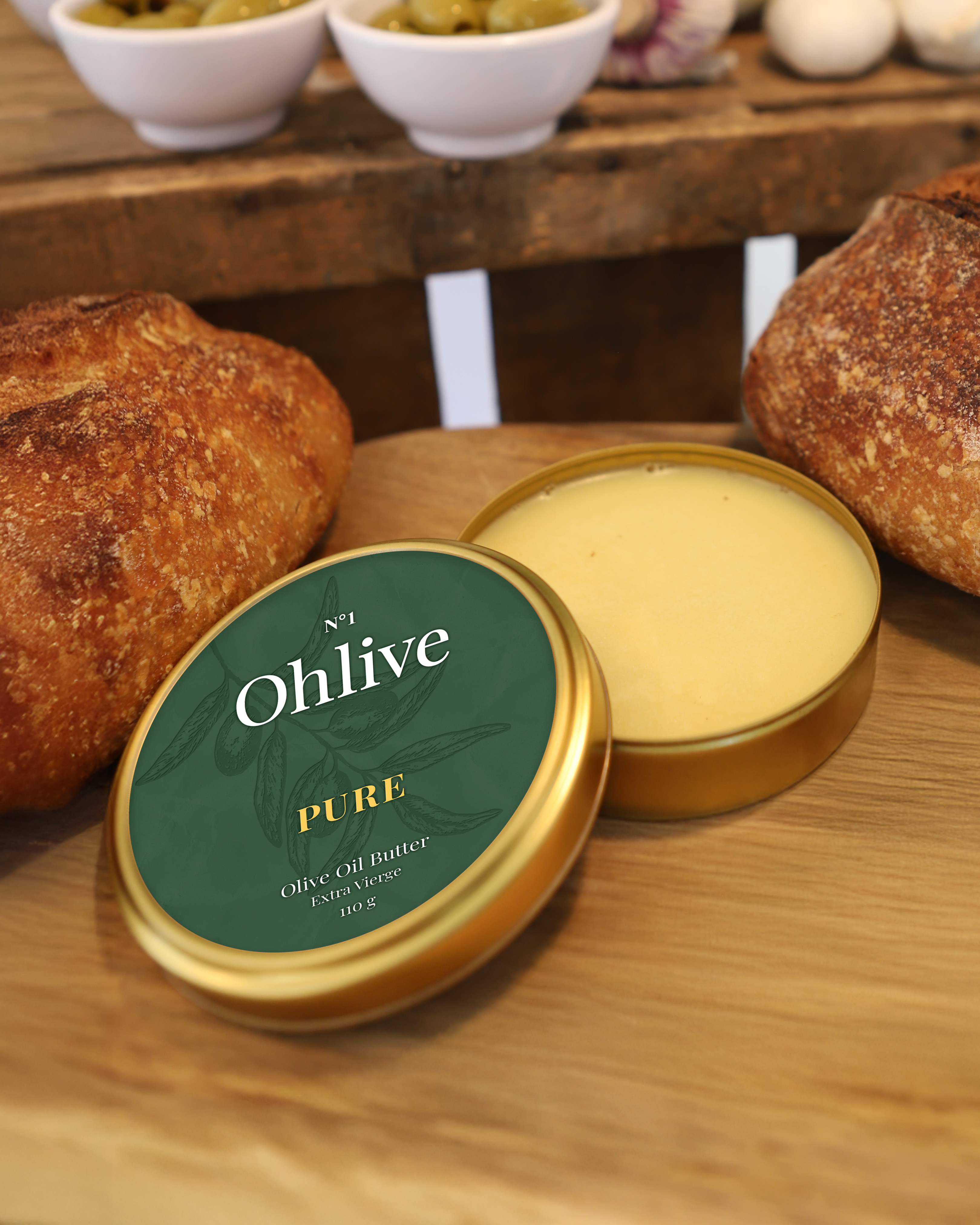 N°1 Ohlive Pure,  olive oil butter with artisanal bread
