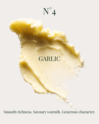 garlic olive oil butter smear with smooth texture